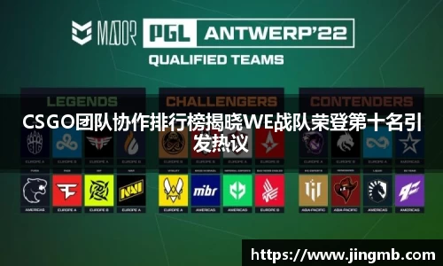 CSGO团队协作排行榜揭晓WE战队荣登第十名引发热议